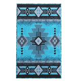 English Elm Collection 3' x 5' Rectangular Traditional Southwestern Style Area Rug - Olefin Fibers with Jute Backing