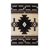 English Elm 8' x 10' Traditional Southwestern Style Area Rug - Olefin Fibers with Jute Backing