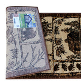 English Elm 2' x 7' Rustic Wildlife Themed Area Rug - Olefin Rug with Jute Backing - Entryway, Living Room, or Bedroom