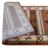 English Elm 2' x 7' Bucking Bronco Cowboy Area Rug with Jute Backing for Indoor Use