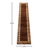 English Elm 2' x 11' Western Inspired Runner Area Rug for Indoor Use