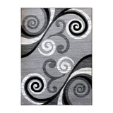 English Elm 8' x 10' Abstract Area Rug - Olefin Rug with Jute Backing - Hallway, Entryway, Bedroom, Living Room