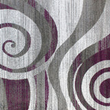 English Elm 5' x 7' Swirl Patterned Olefin Area Rug with Jute Backing for Entryway, Living Room, Bedroom