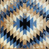 English Elm Southwestern 2' x 11' Area Rug - Olefin Rug with Jute Backing - Entryway, Living Room, Bedroom