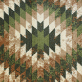 English Elm Southwestern 2' x 11' Area Rug - Olefin Rug with Jute Backing - Entryway, Living Room, Bedroom