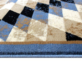 English Elm Southwestern 4' x 5' Area Rug - Olefin Rug with Jute Backing - Entryway, Living Room, Bedroom