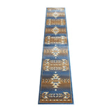 English Elm Southwestern 2' x 11' Area Rug - Olefin Rug with Jute Backing for Hallway, Entryway, Bedroom, Living Room