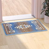 Southwestern 2' x 3' Area Rug - Olefin Rug with Jute Backing for Hallway, Entryway, Bedroom, Living Room