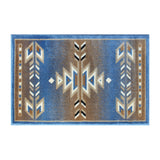 English Elm Southwestern 2' x 3' Area Rug - Olefin Rug with Jute Backing for Hallway, Entryway, Bedroom, Living Room