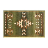 English Elm Southwestern 2' x 3' Area Rug - Olefin Rug with Jute Backing for Hallway, Entryway, Bedroom, Living Room