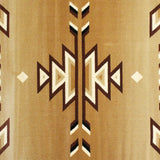 English Elm Southwestern 4' x 5' Brown Area Rug - Olefin Rug with Jute Backing for Hallway, Entryway, Bedroom, Living Room