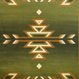 English Elm Southwestern 6' x 9' Area Rug - Olefin Rug with Jute Backing for Hallway, Entryway, Bedroom, Living Room