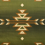 English Elm Southwestern 8' x 10' Area Rug - Olefin Rug with Jute Backing for Hallway, Entryway, Bedroom, Living Room