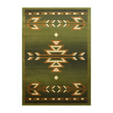 English Elm Southwestern 8' x 10' Area Rug - Olefin Rug with Jute Backing for Hallway, Entryway, Bedroom, Living Room