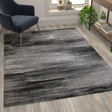 English Elm 5' x 7' Scraped Design Area Rug - Olefin Rug with Jute Backing - Living Room, Bedroom, Entryway