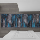 English Elm 2' x 10' Abstract Area Rug - Olefin Rug with Jute Backing for Hallway, Entryway, Bedroom, Living Room