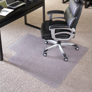 English Elm Commercial Grade 36'' x 48'' Big & Tall 400 lb. Capacity Carpet Chair Mat with Lip