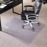 English Elm Commercial Grade 36'' x 48'' Big & Tall 400 lb. Capacity Carpet Chair Mat with Lip