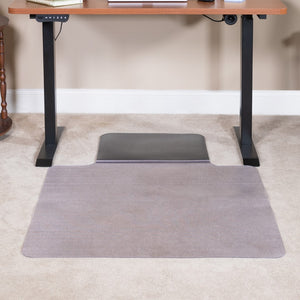 English Elm Commercial Grade Sit or Stand Mat Anti-Fatigue Support Combined with Floor Protection (36" x 53")