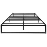 English Elm Universal 14 Inch Metal Platform Bed Frame - No Box Spring Needed w/ Steel Slat Support and Quick Lock Functionality - Queen