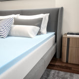 English Elm 2 inch Cool Gel Mattress Topper with CertiPUR-US Certified Memory Foam - Full