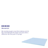 English Elm 2 inch Cool Gel Mattress Topper with CertiPUR-US Certified Memory Foam - King