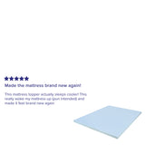 English Elm 3 inch Cool Gel Mattress Topper with CertiPUR-US Certified Memory Foam - Queen