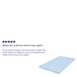 English Elm 3 inch Cool Gel Mattress Topper with CertiPUR-US Certified Memory Foam - Twin