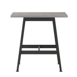 English Elm Commercial Grade Commercial 60x30 Conference Table with 1" Thick Double Sided Laminate Table Top with PVC Edging and Heavy Duty A-Frame Steel Base,