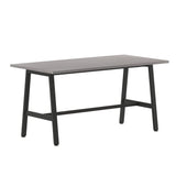 English Elm Commercial Grade Commercial 60x30 Conference Table with 1" Thick Double Sided Laminate Table Top with PVC Edging and Heavy Duty A-Frame Steel Base,