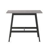 English Elm Commercial Grade Commercial 72x36 Conference Table with 1" Thick Double Sided Laminate Table Top with PVC Edging and Heavy Duty A-Frame Steel Base,