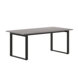 English Elm Commercial Grade Commercial 72x36 Conference Table with 1" Thick Double Sided Laminate Table Top with PVC Edging and Heavy Duty U-Frame Steel Base,