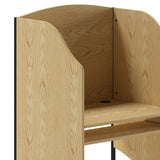 English Elm Commercial Grade Starter Study Carrel in Finish