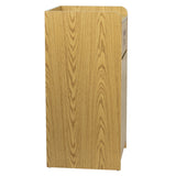 English Elm Commercial Grade Wood Tray Top Receptacle