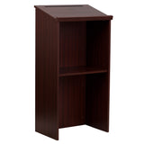 English Elm Commercial Grade Stand-Up Wood Lectern