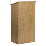 English Elm Commercial Grade Stand-Up Wood Lectern