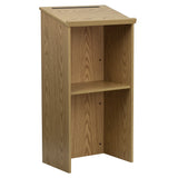 English Elm Commercial Grade Stand-Up Wood Lectern