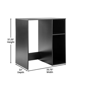 English Elm Commercial Grade Mini Fridge Bookshelf Storage Station Organizer with Cubbies