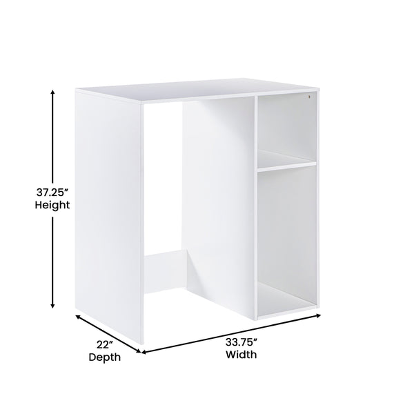 English Elm Commercial Grade Mini Fridge Bookshelf Storage Station Organizer with Cubbies