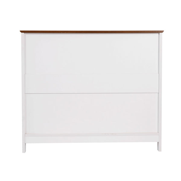 English Elm Commercial Grade 40" Classic Buffet and Sideboard with Double Door Storage Cabinet and Open Storage Shelf in with Walnut Finish Top