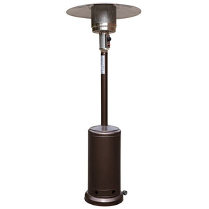 English Elm Commercial Grade Patio Outdoor Heating- Stainless Steel 40,000 BTU Propane Heater with Wheels-Commercial & Residential Use-7.5 Feet Tall