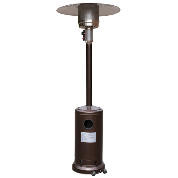 English Elm Commercial Grade Patio Outdoor Heating- Stainless Steel 40,000 BTU Propane Heater with Wheels-Commercial & Residential Use-7.5 Feet Tall