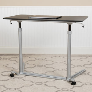 English Elm Sit-Down, Stand-Up Computer Ergonomic Desk with 37.375"W Top (Adjustable Range 29" - 40.75")