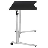 English Elm Sit-Down, Stand-Up Computer Ergonomic Desk with 37.375"W Top (Adjustable Range 29" - 40.75")