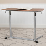 English Elm Sit-Down, Stand-Up Computer Ergonomic Desk with 37.375"W Top (Adjustable Range 29" - 40.75")