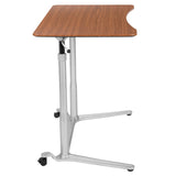 English Elm Sit-Down, Stand-Up Computer Ergonomic Desk with 37.375"W Top (Adjustable Range 29" - 40.75")