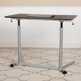 English Elm Sit-Down, Stand-Up Computer Ergonomic Desk with 37.375"W Top (Adjustable Range 29" - 40.75")