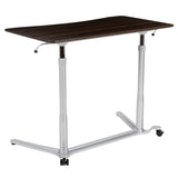 English Elm Sit-Down, Stand-Up Computer Ergonomic Desk with 37.375"W Top (Adjustable Range 29" - 40.75")