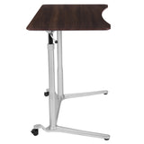 English Elm Sit-Down, Stand-Up Computer Ergonomic Desk with 37.375"W Top (Adjustable Range 29" - 40.75")