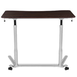 English Elm Sit-Down, Stand-Up Computer Ergonomic Desk with 37.375"W Top (Adjustable Range 29" - 40.75")